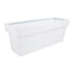 Portofino Collection 90cm Gloss White Galvanised Steel Trough Planter